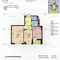 Продажа квартиры Харьков, Новые дома, 62м²