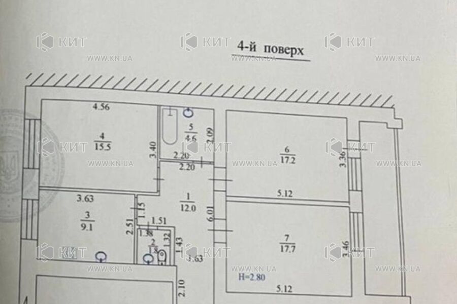 Продаж квартири Харків, Салтівка, 83м²