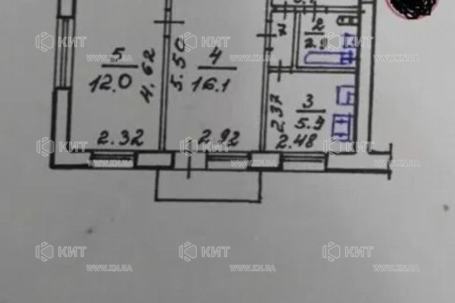 Продаж квартири Харків, Нові Дома, 43м²