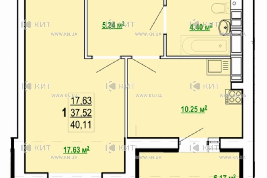 квартиры Харьков, Холодная гора, 40м²