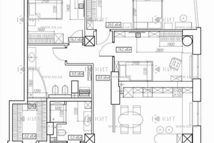Продаж квартири Харків, Олексіївка, 123м²