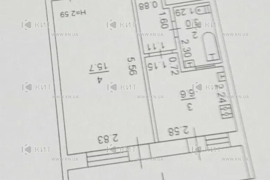 Продаж квартири Харків, Нові Дома, 36м²