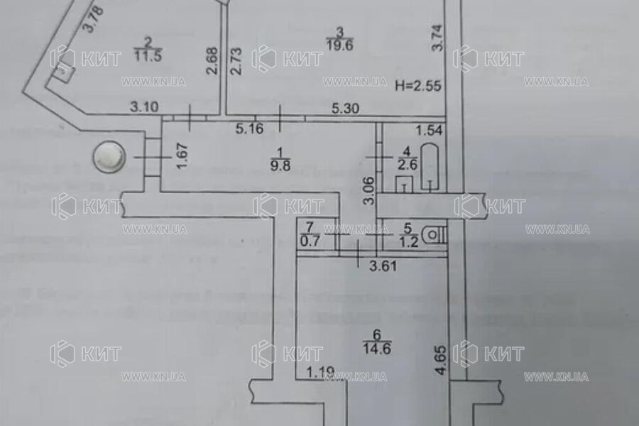 Продаж квартири Харків, Спорт.Гагар.Повст., 62м²
