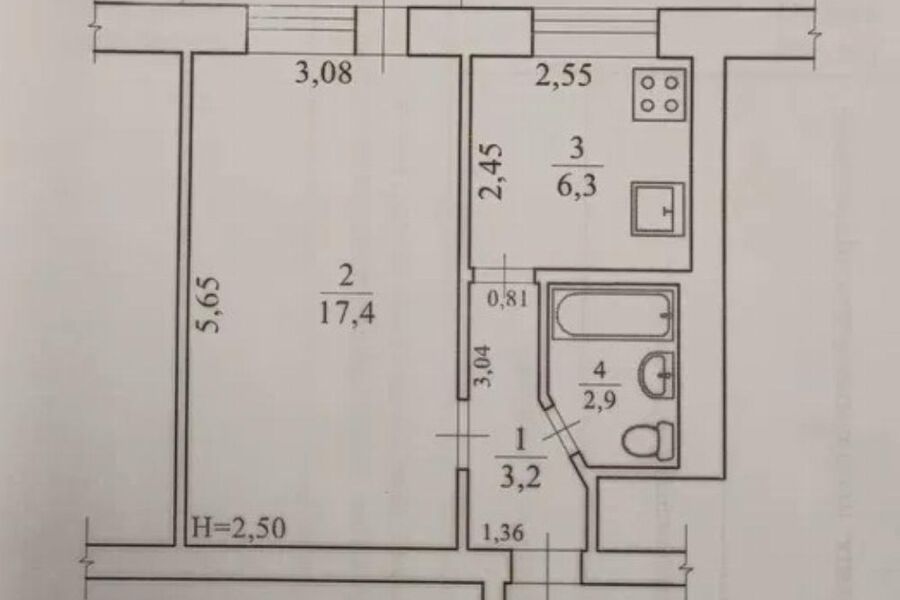 Продаж квартири Харків, Одеська, Основа, 31м²