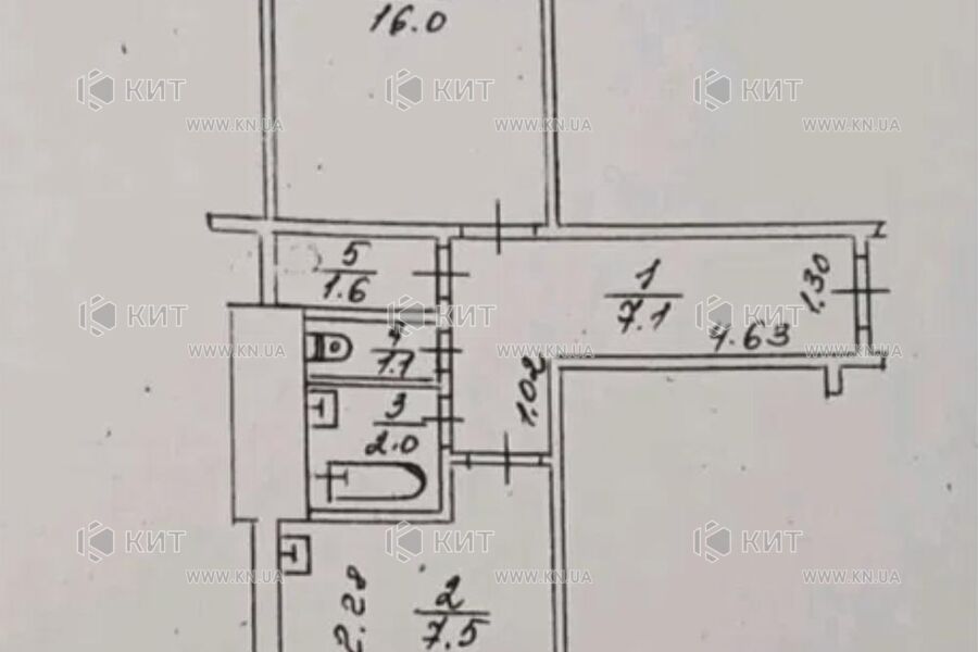 Продажа квартиры Харьков, Киевская, Гидропарк, 37.5м²
