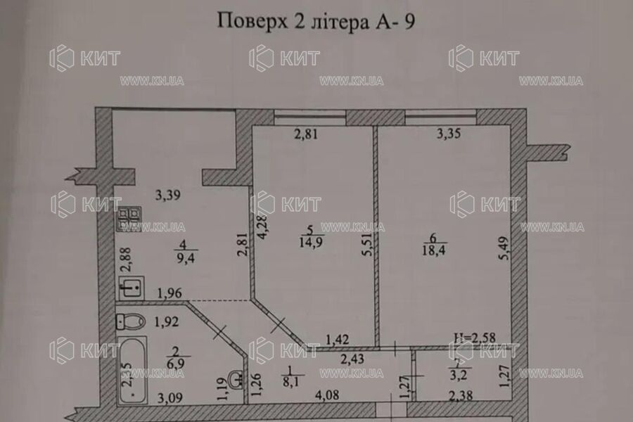 Продаж квартири Харків, Київська, Гідропарк, 65м²