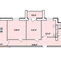 Продаж квартири Харків, ХТЗ, Рогань, 75.59м²