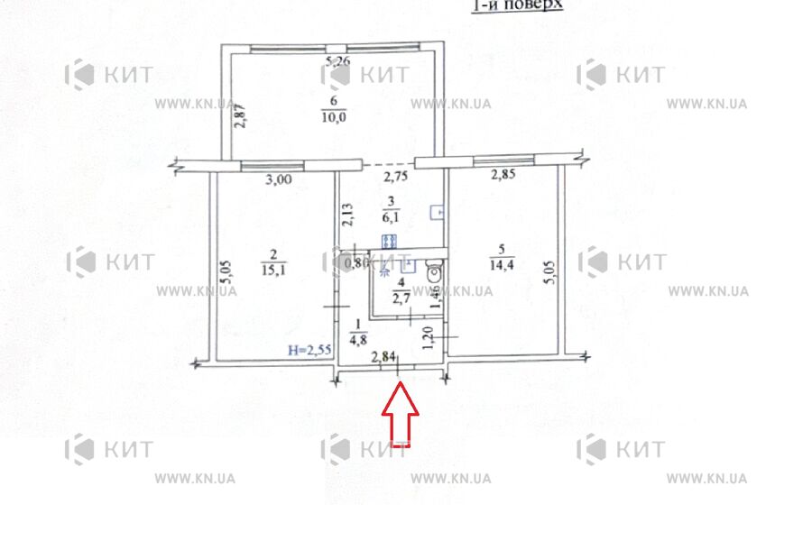 Продаж квартири Харків, Павлове Поле, 53м²