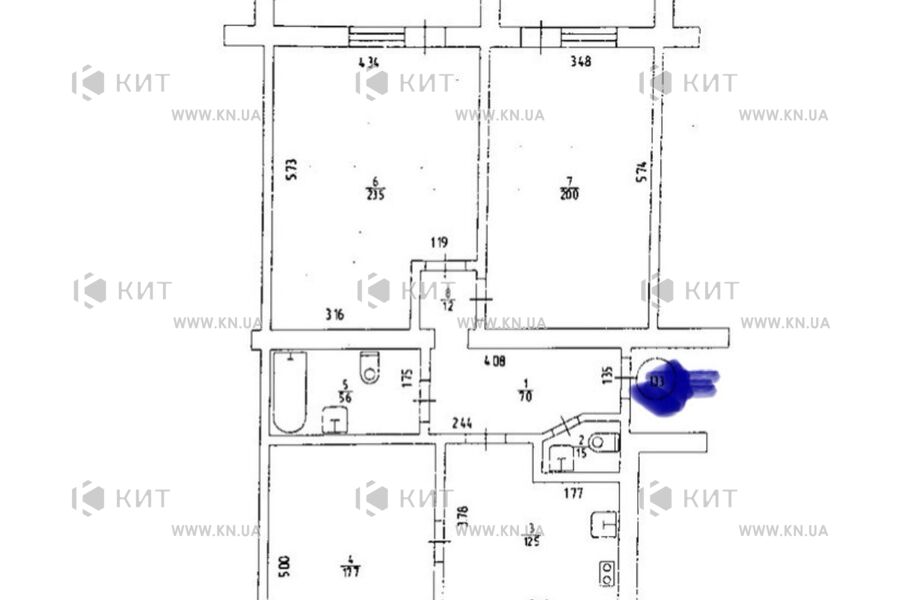 Продаж квартири Харків, Північна Салтівка 1, 97м²