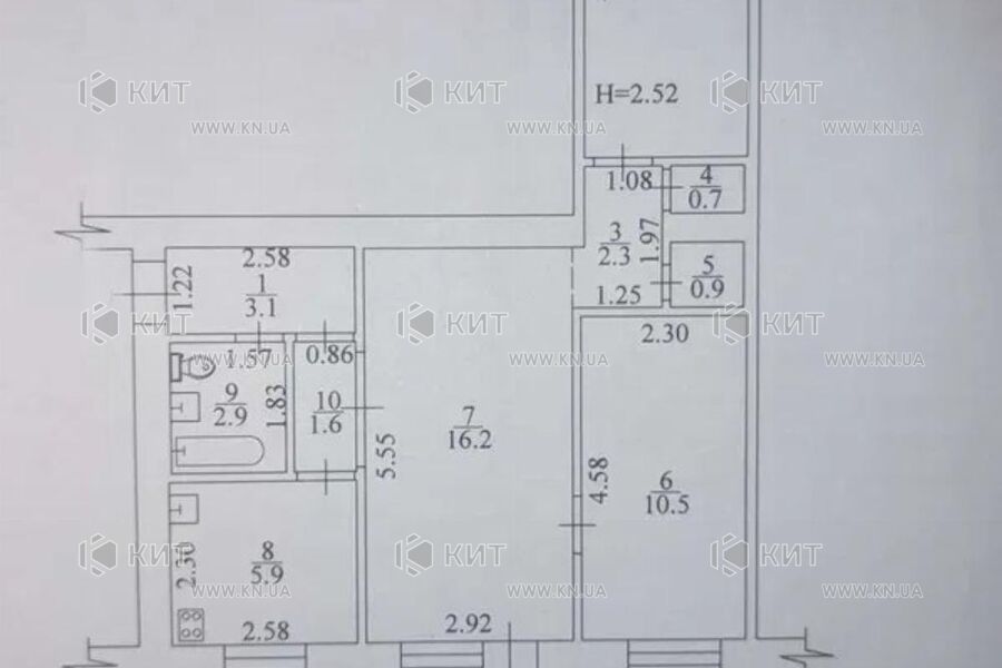 Продажа квартиры Харьков, Новые дома, 55м²