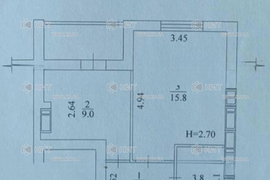 Продажа квартиры Харьков, Киевская, Гидропарк, 36м²