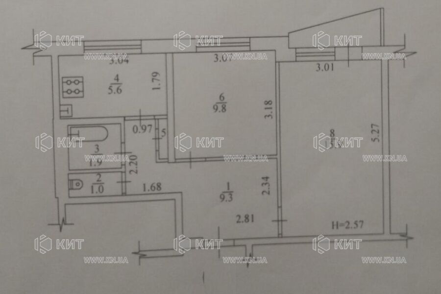 Продаж квартири Харків, ХТЗ, Рогань, 46м²