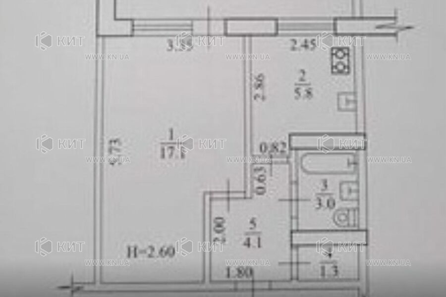 Продаж квартири Харків, Київська, Гідропарк, 35м²