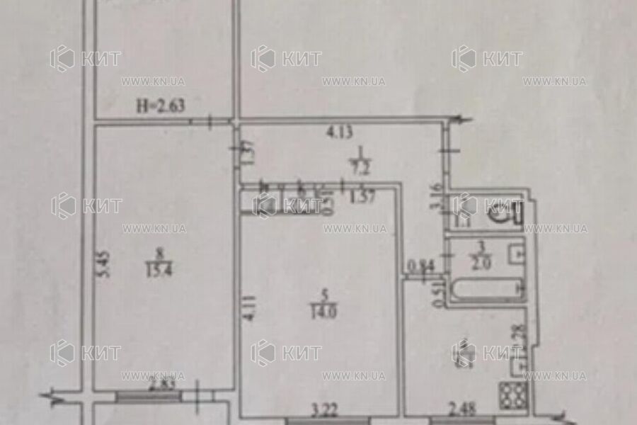 Продаж квартири Харків, Салтівка, 604 мрн., 67м²