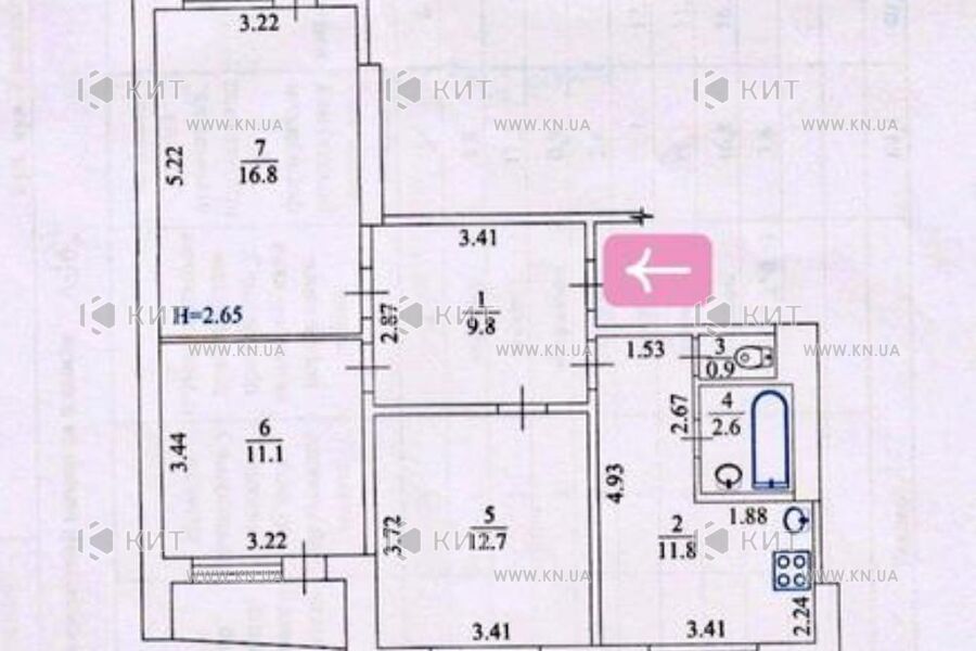 Продажа квартиры Харьков, Салтовка, 605 мрн., 70м²