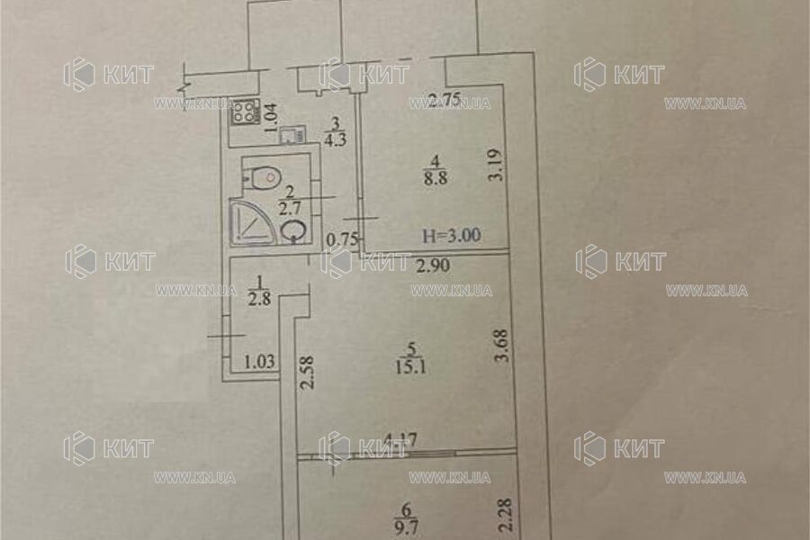 Продаж квартири Харків, Наукова, 47м²