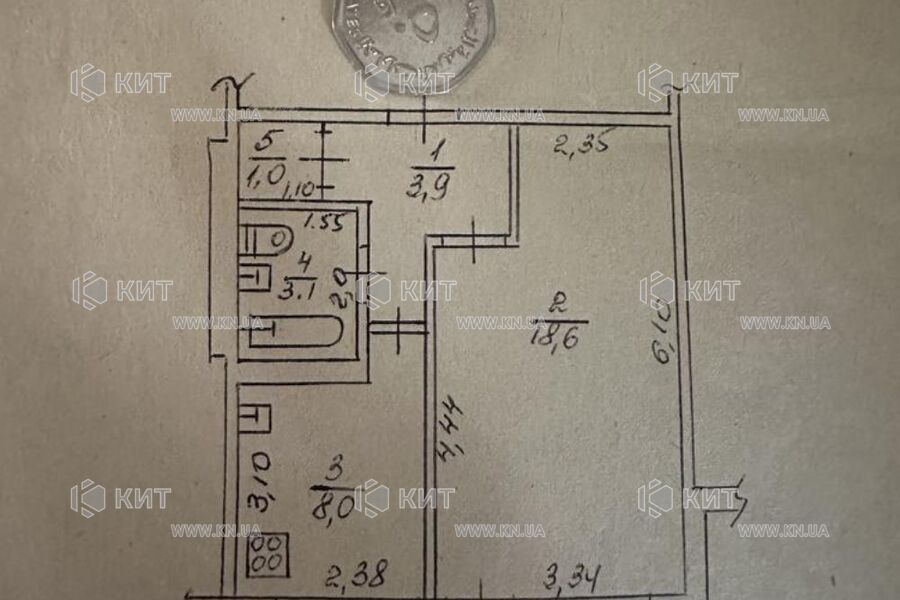 Продаж квартири Харків, Північна Салтівка 3, 38м²