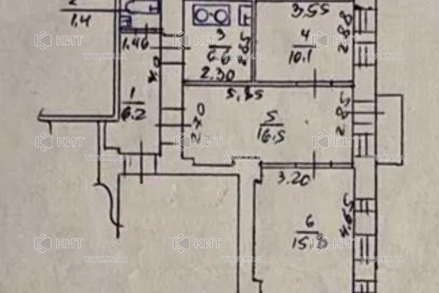 Продажа квартиры Харьков, ЮЖД, Центр. рынок, 57м²