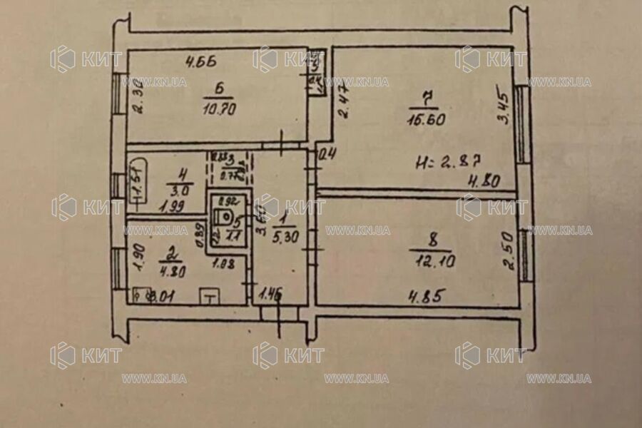 Продажа квартиры Харьков, ХТЗ, Рогань, 54м²