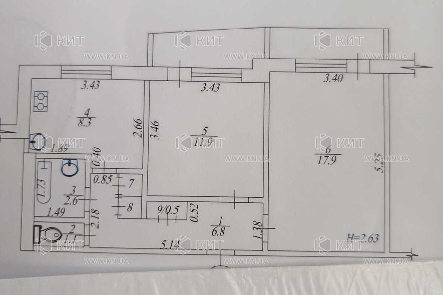 Продажа квартиры Харьков, Холодная гора, 57м²