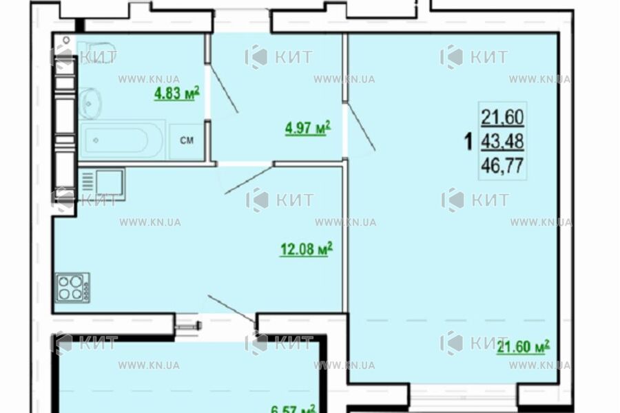 Продаж квартири Харків, Холодна Гора, 47м²