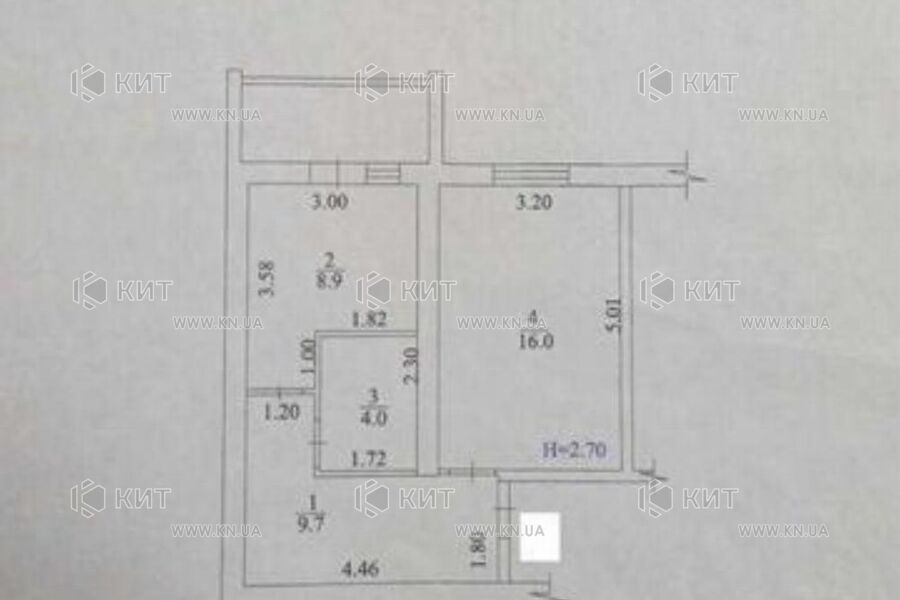 Продажа квартиры Харьков, Салтовка(Бараб.,Украина), 41м²