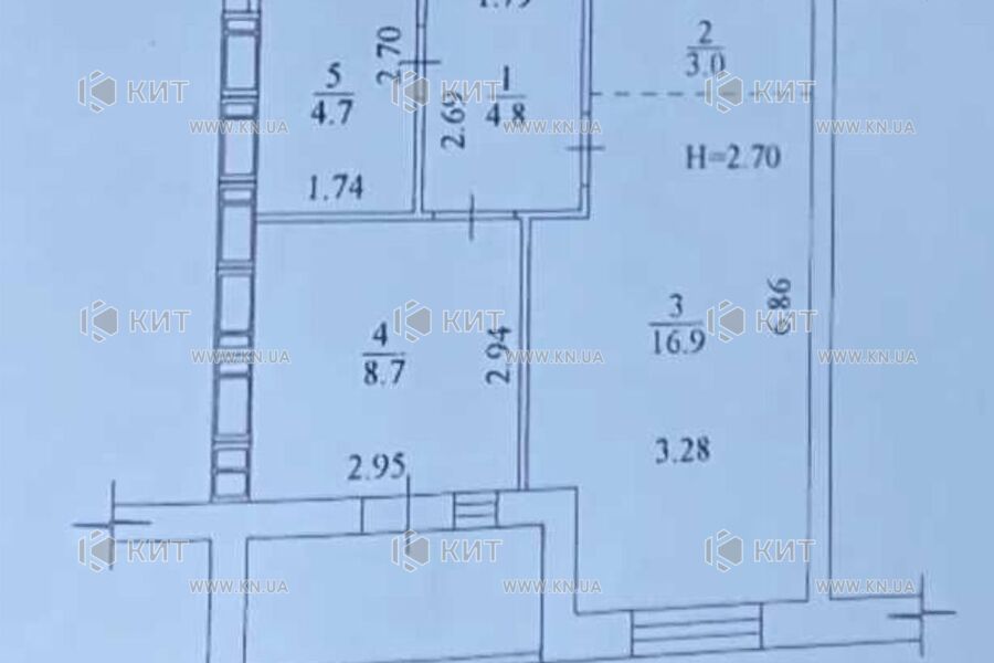 Продаж квартири Харків, ХТЗ, Рогань, 43м²