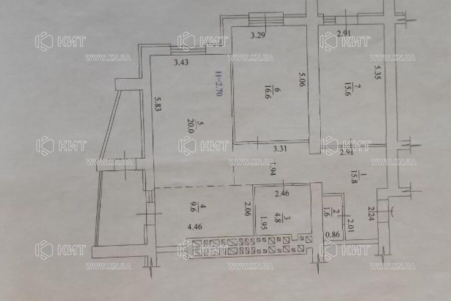 Продаж квартири Харків, Спорт.Гагар.Повст., 94м²