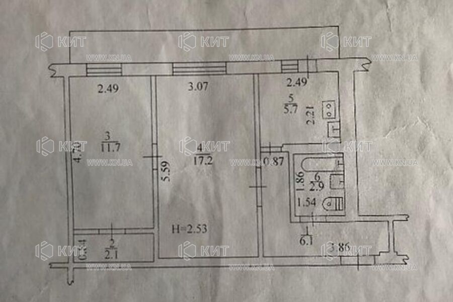 Продаж квартири Харків, Нові Дома, 47м²