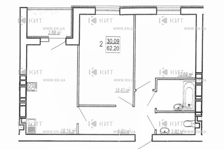 Продажа квартиры Харьков, Холодная гора, 62м²