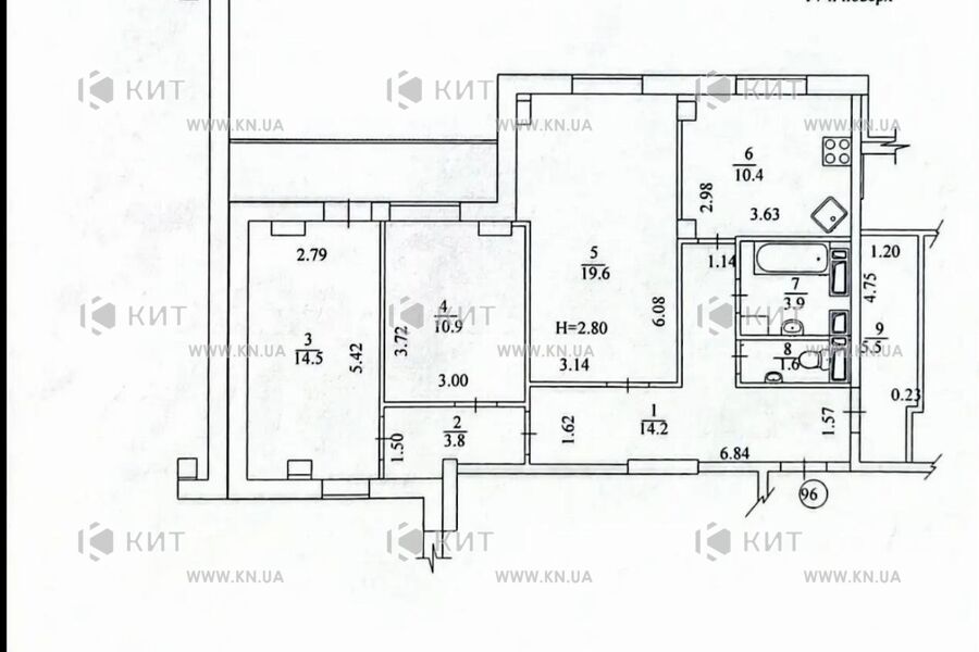 Продаж квартири Харків, Одеська, Основа, 88м²