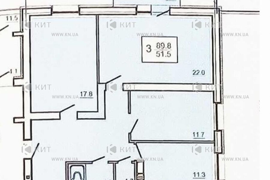 Продажа квартиры Харьков, Салтовка(Г.Труда,Студ.), 89.9м²