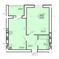 Продаж квартири Харків, Холодна Гора, 43м²