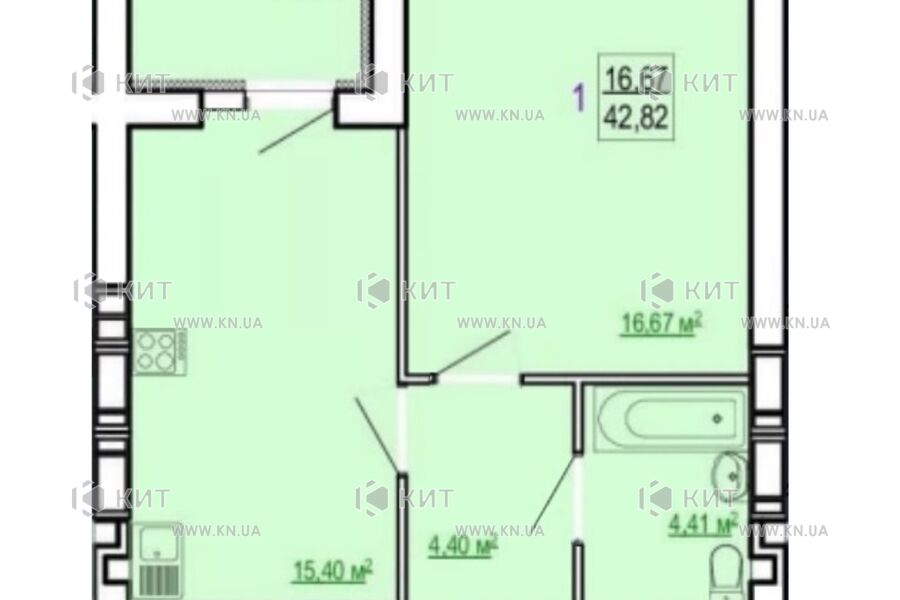 Продаж квартири Харків, Холодна Гора, 43м²