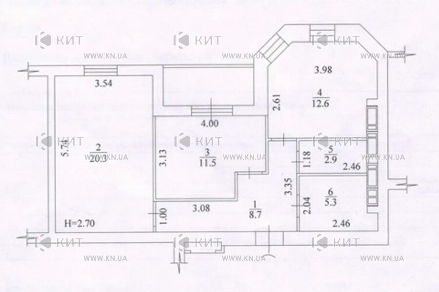 Продажа квартиры Харьков, Сокольники, 66м²