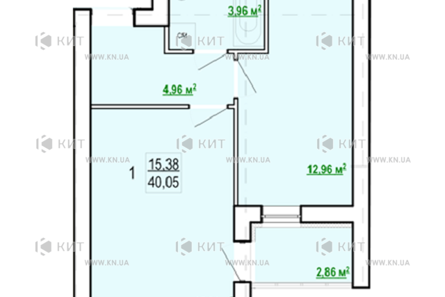 Продажа квартиры Харьков, Киевская, Гидропарк, 40.05м²