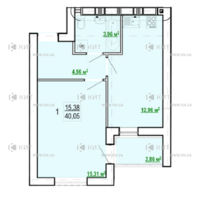 Продажа квартиры Харьков, Киевская, Гидропарк, 40.05м²