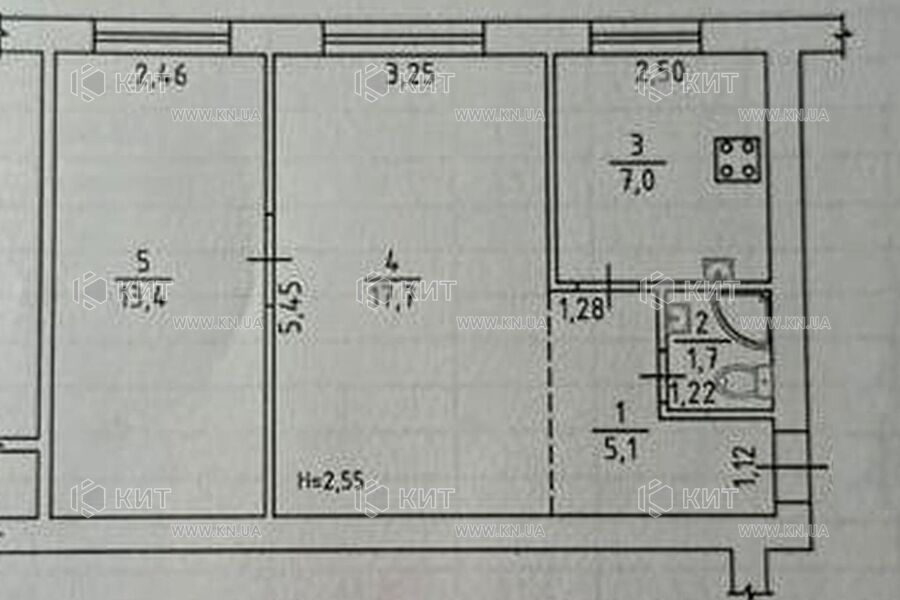 Продаж квартири Харків, Спорт.Гагар.Повст., 45м²