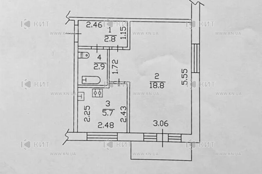 Продаж квартири Харків, ХТЗ, Рогань, 32.3м²