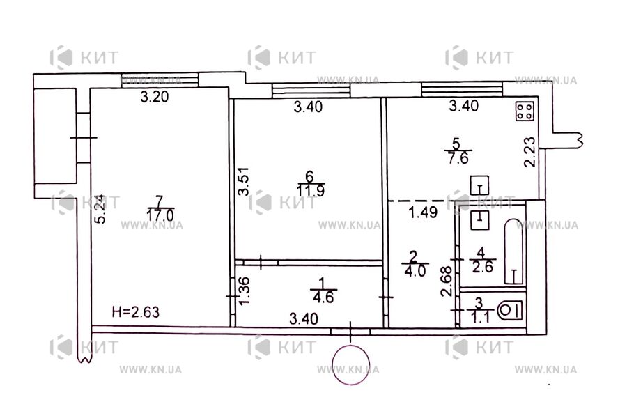 Продаж квартири Харків, Холодна Гора, 50м²