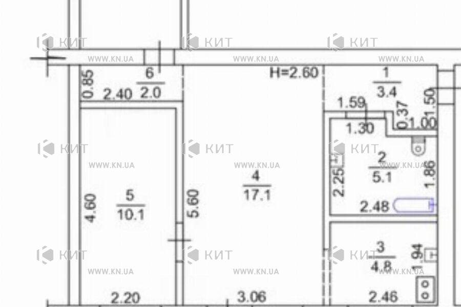 Продажа квартиры Харьков, Одесская, Основа, 57м²