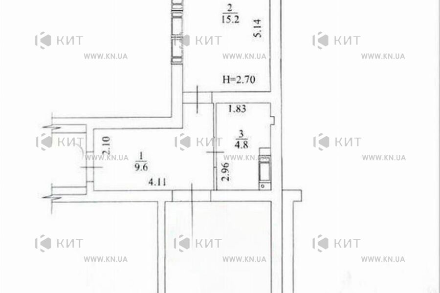 Продаж квартири Харків, Салтівка(Бараб.,Україна), 54м²