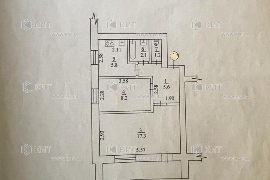 Продаж квартири Харків, Салтівка, 603 мрн., 44м²