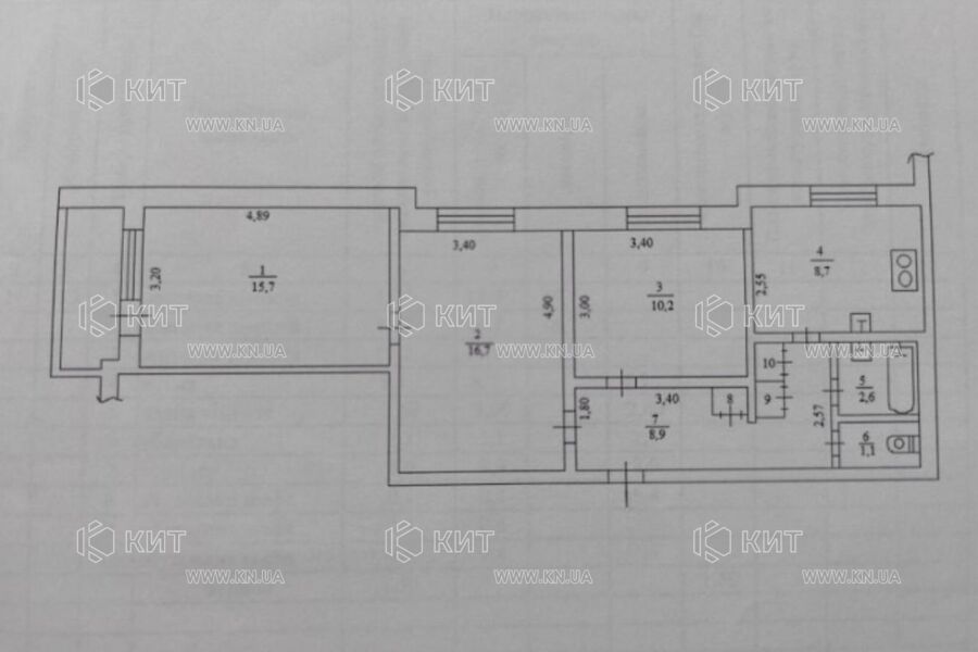 Продаж квартири Харків, Нові Дома, 66.6м²