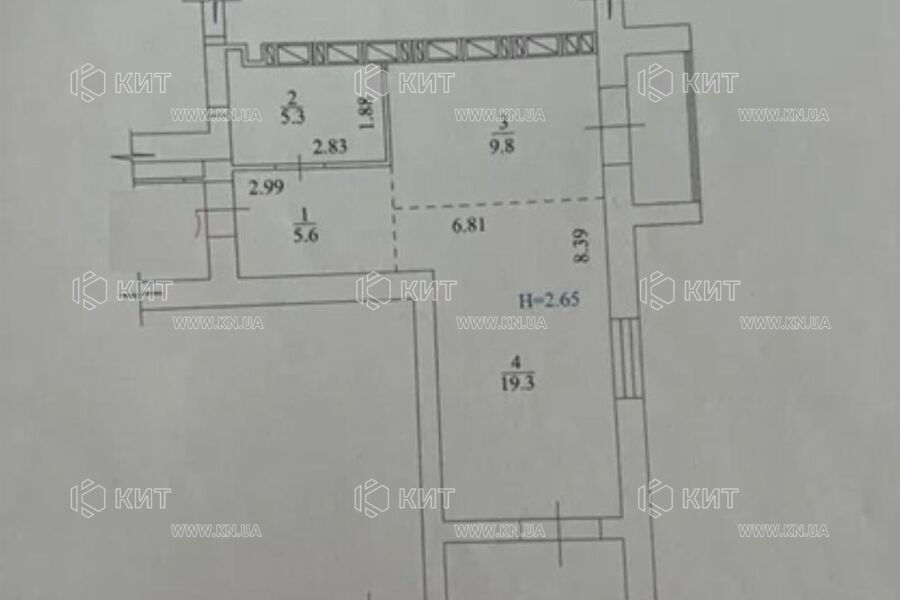 Продажа квартиры Харьков, Киевская, Гидропарк, 47.5м²