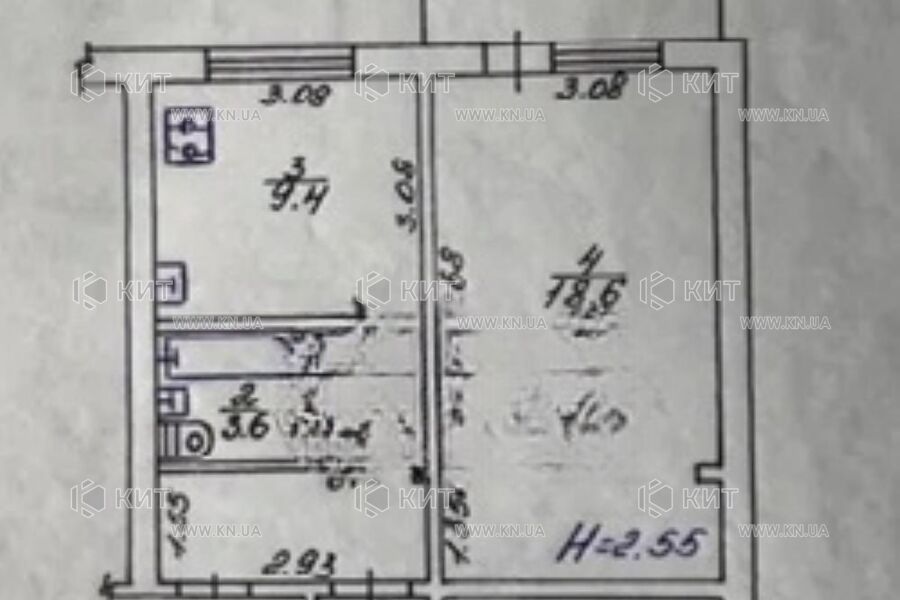 Продажа квартиры Харьков, Киевская, Гидропарк, 40м²