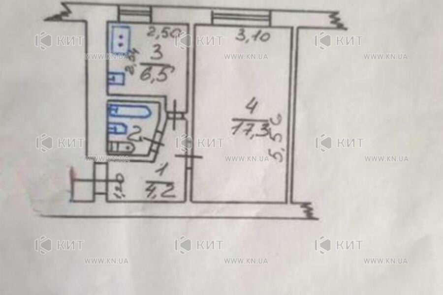 Продажа квартиры Харьков, Новые дома, 31.5м²