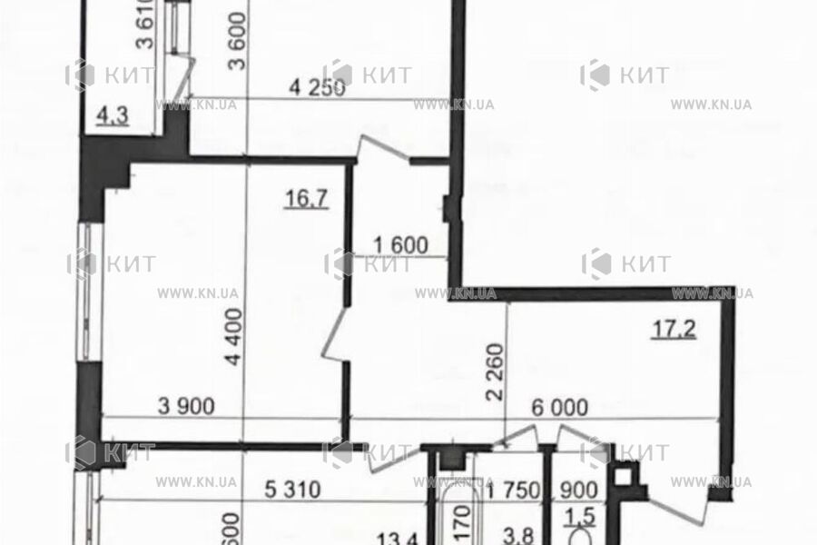 Продажа квартиры Харьков, Новые дома, 68.6м²