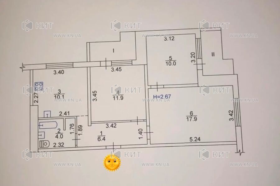 Продажа квартиры Харьков, Салтовка, 522 мрн., 70м²