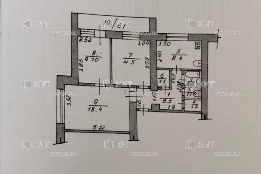 Продаж квартири Харків, Наукова, 63м²